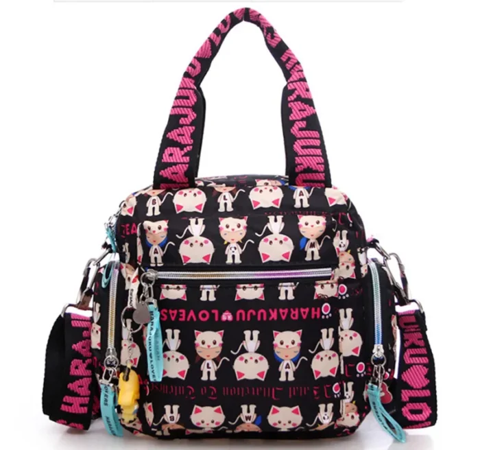 New Multi-Functional Oxford Cloth Messenger Bag - A Cute and Stylish Harajuku Handbag