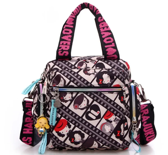 New Multi-Functional Oxford Cloth Messenger Bag - A Cute and Stylish Harajuku Handbag