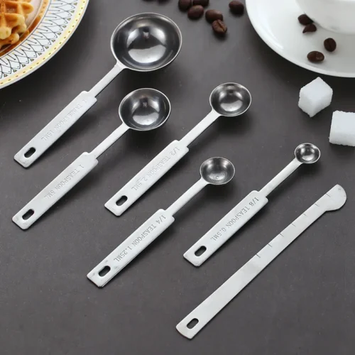 UPORS Premium Stainless Steel Measuring Cups and Spoons Set