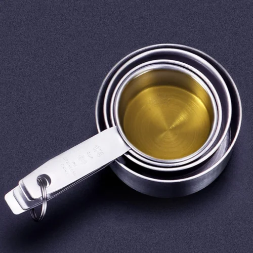 UPORS Premium Stainless Steel Measuring Cups and Spoons Set
