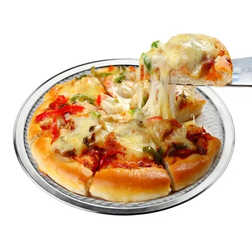 Seamless Aluminum Pizza Screen - Non-Stick Baking Tray for Perfect DIY Pizza