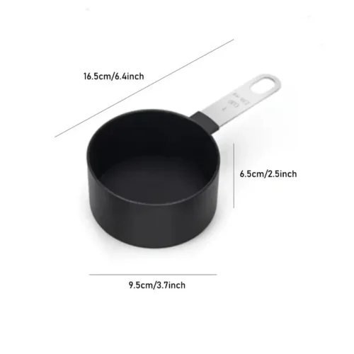 8-Piece Measuring Cups and Spoons Set with Stainless Steel Handles
