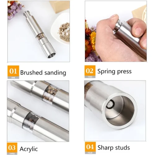 Portable Manual Spice Grinder - Perfect for Seasoning, Barbecue, and Kitchen Use