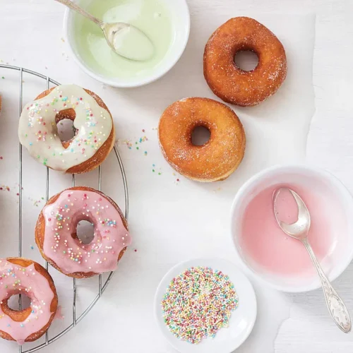 6-Hole Silicone Donut Mold Baking Pan - Non-Stick Pastry and Dessert Tool
