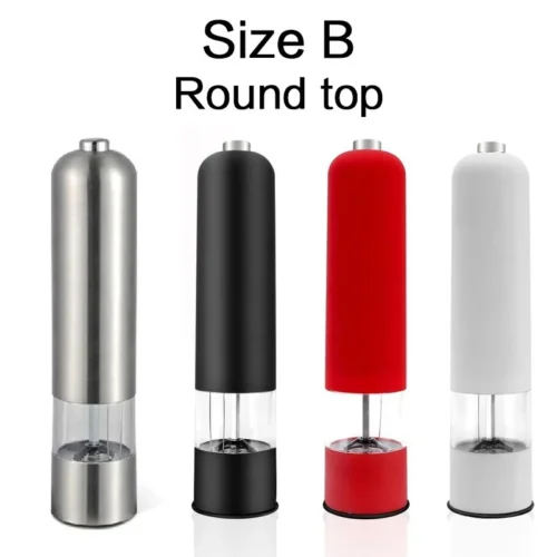 Battery-Powered Precision Stainless Steel Electric Salt and Pepper Mill