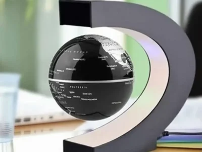 Magnetic Levitating Globe LED World Map – Electronic Antigravity Novelty Lamp, Home Decor Light, Unique Birthday Gift