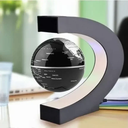 Magnetic Levitating Globe LED World Map – Electronic Antigravity Novelty Lamp, Home Decor Light, Unique Birthday Gift