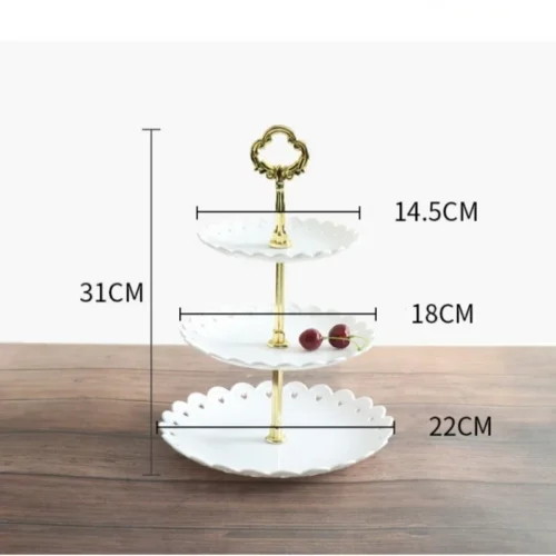 Three Tier Cupcake Stand for Weddings Parties and Buffets