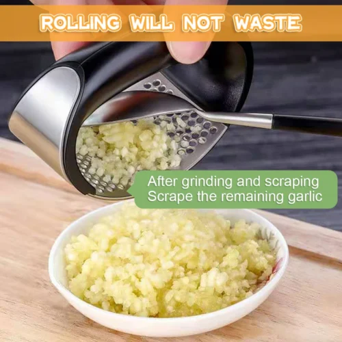 Manual Garlic Mincer – Stainless Steel Garlic Press for Easy Chopping and Crushing