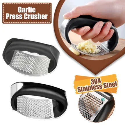 Manual Garlic Mincer and Chopping Tool for Fruits and Vegetables - Essential Kitchen Gadget and Accessories