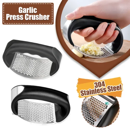 Manual Garlic Mincer – Stainless Steel Garlic Press for Easy Chopping and Crushing