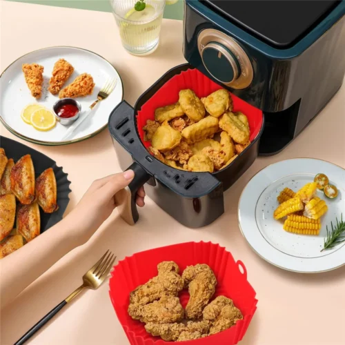 Reusable 22cm Silicone Airfryer Pan Liner