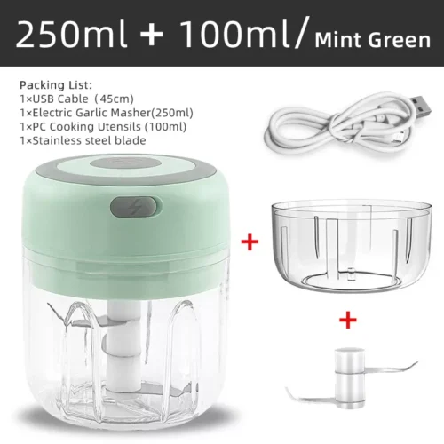 Mini Garlic Masher and Meat Grinder - Portable Vegetable Chopper for Effortless Food Prep