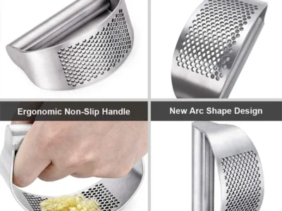 Manual Squeezer for Garlic and Ginger - Stainless Steel Crusher