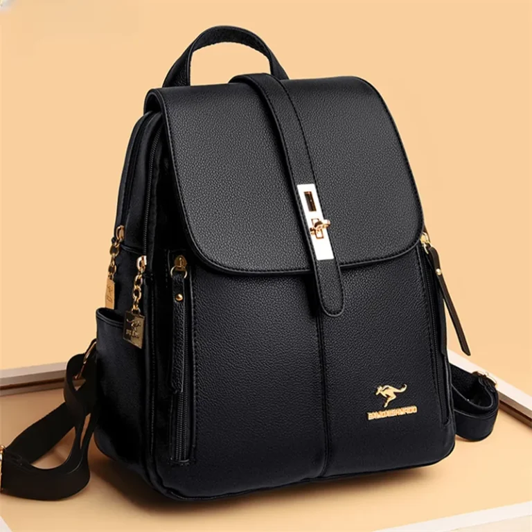 Chic Black Vintage Daypacks for Girls - Stylish School Bags and Mochila Rucksacks