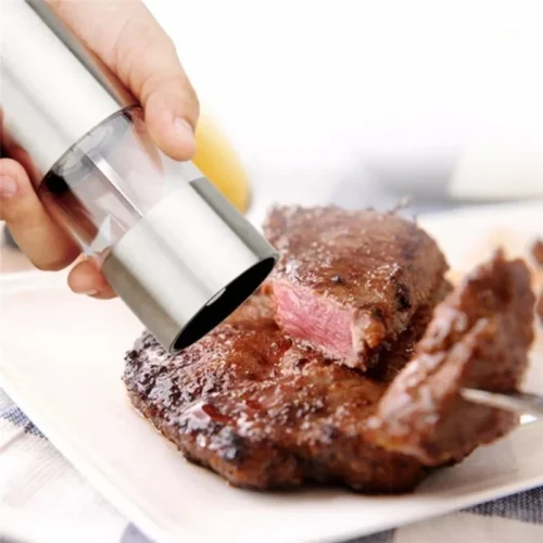 Battery-Powered Precision Stainless Steel Electric Salt and Pepper Mill