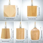 Wooden Pendant Lights – Personality Loft Lighting for Bedroom and Commercial Shop Decor