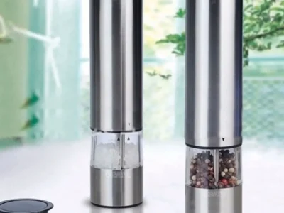 Battery-Powered Precision Stainless Steel Electric Salt and Pepper Mill