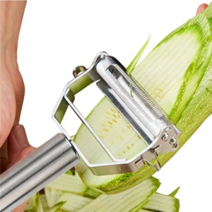 Multifunctional Stainless Steel Peeler - Ideal for Fruits and Vegetables, and More - Slice, Grate, and Julienne with Ease in Your Home Kitchen