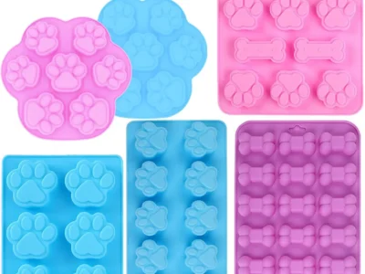 Nonstick Silicone Paw Cake and Bone Molds for Baking Candy and Jelly