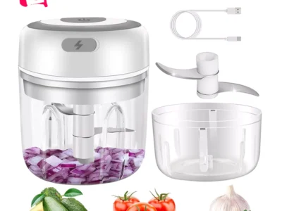 Mini Garlic Masher and Meat Grinder - Portable Vegetable Chopper for Effortless Food Prep