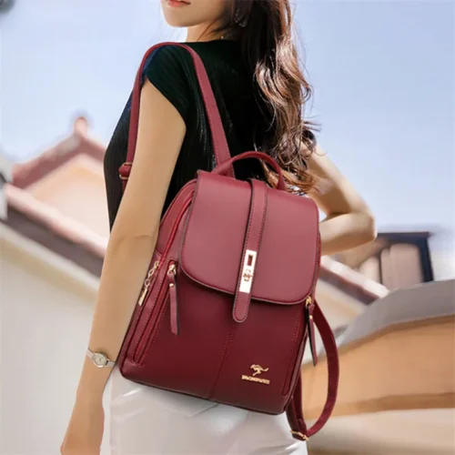 Chic Black Vintage Daypacks for Girls - Stylish School Bags and Mochila Rucksacks