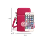 Compact Nylon Shoulder Bag / Mini Mobile Phone Purse/ Ideal for Carrying Essentials