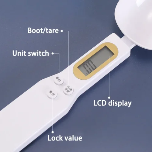 Electronic Kitchen Scale Spoon 500g Capacity with Precision Mini Measuring Tool