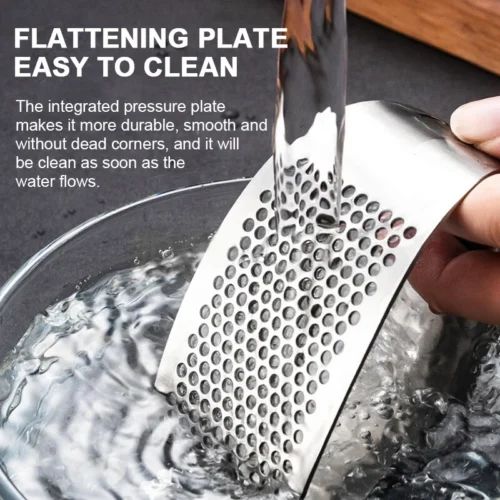 Manual Garlic Mincer – Stainless Steel Garlic Press for Easy Chopping and Crushing