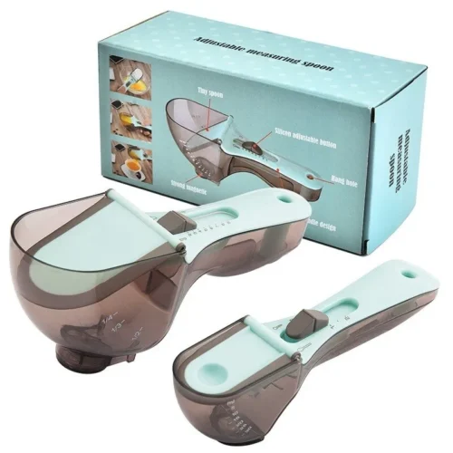 Plastic Graduated Measuring Spoons – Accurate Kitchen Tools for Baking and Cooking