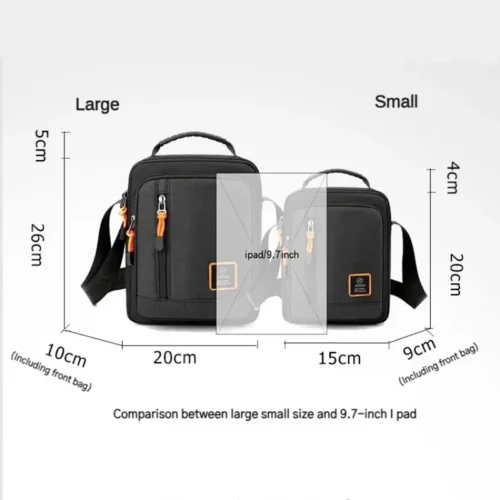 Men's Casual Military Fashion Cross Body Tote Bag - Durable and Stylish