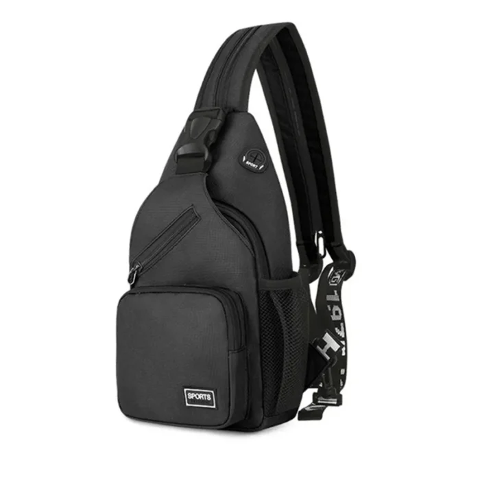 Multi-Function Crossbody and Belt Bag with Earphone Hole - Ideal for Sports and On-the-Go Use