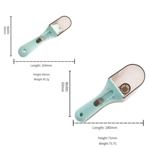 Plastic Graduated Measuring Spoons – Accurate Kitchen Tools for Baking and Cooking