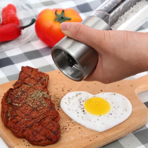 Premium Double-Ended Stainless Steel Spice Grinder for Perfect Seasoning