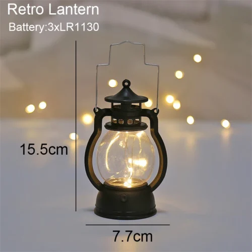 Creative Animal Wooden Table Lamp: Battery-Operated LED Night Light