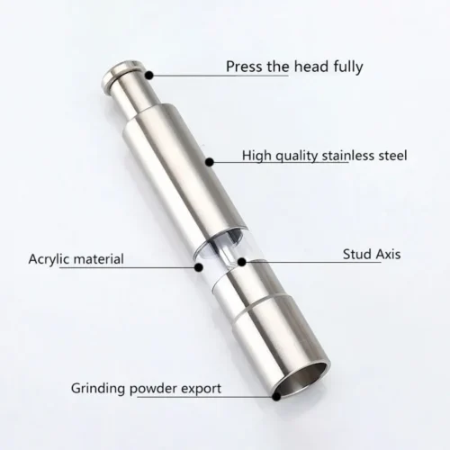 Portable Manual Spice Grinder - Perfect for Seasoning, Barbecue, and Kitchen Use