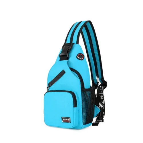 Multi-Function Crossbody and Belt Bag with Earphone Hole - Perfect for Sports and Travel