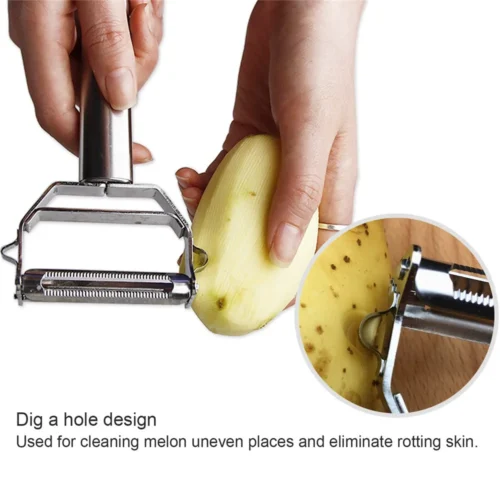 Multifunctional Stainless Steel Peeler for Fruits and Vegetables