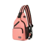 Multi-Function Crossbody and Belt Bag with Earphone Hole - Ideal for Sports and On-the-Go Use