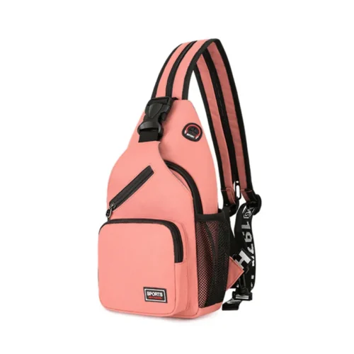 Multi-Function Crossbody and Belt Bag with Earphone Hole - Perfect for Sports and Travel
