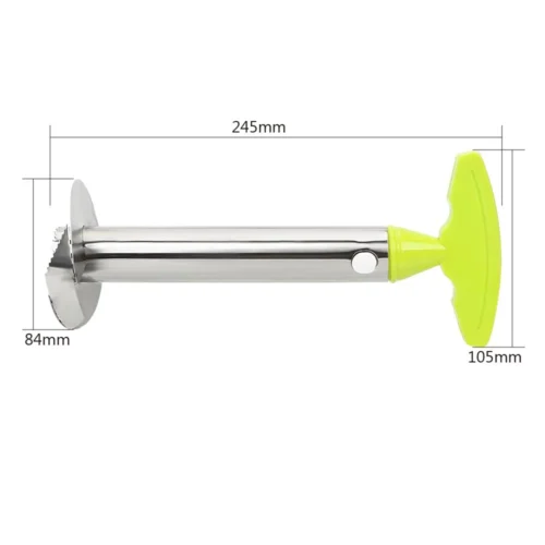 Stainless Steel Pineapple Peeler and Corer - Efficient Kitchen Tool for Peeling, Coring, and Slicing Pineapples