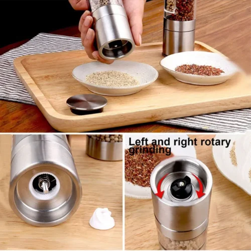 Premium Double-Ended Stainless Steel Spice Grinder for Perfect Seasoning