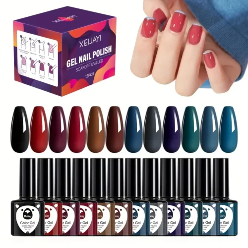 Gel Nail Polish Starter Kit - 12 Colors Nail Gel Polish Set