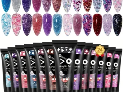 Nail Extension Gel - 15g Crystal Sequin Gel for DIY Nail Art