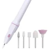 Professional Electric Nail Drill, Cordless Electric Nail Drill Pen Portable Efile Nail Drill Kit For Acrylic Design With LED Lighting, USB Rechargeable 3 Adjustable Speeds Electric Nail File Gel Nails