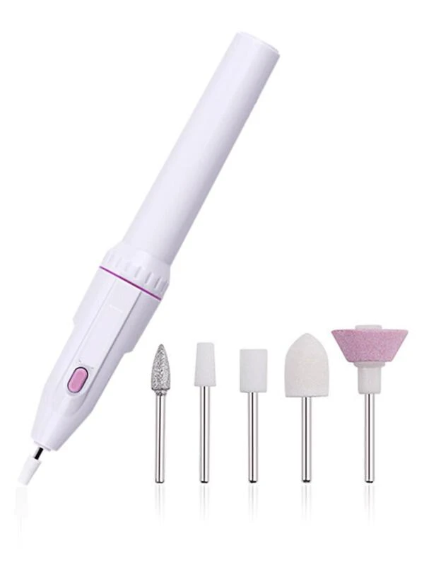 Professional Electric Nail Drill, Cordless Electric Nail Drill Pen Portable Efile Nail Drill Kit For Acrylic Design With LED Lighting, USB Rechargeable 3 Adjustable Speeds Electric Nail File Gel Nails