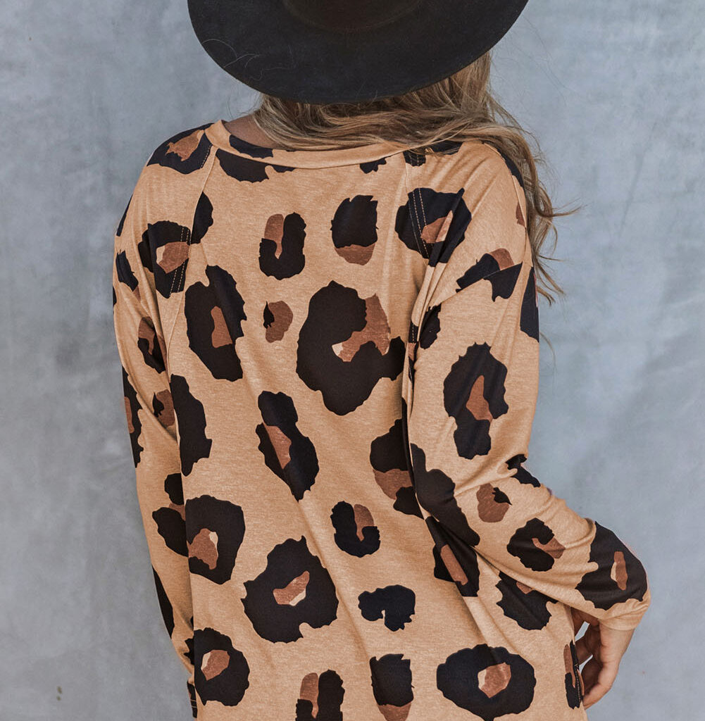 Leopard Print Long Sleeve Top - A Wild and Stylish Choice