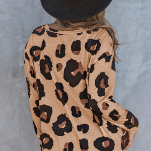 Leopard Print Long Sleeve Top - A Wild and Stylish Choice