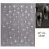 Y2K Nail Decals and Stickers: 3D Flower, Star, and Heart Designs with Filigree and Bohemian Elements - Perfect for Creative Manicures