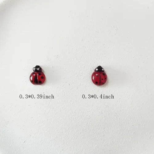 20 Pcs Little Ladybug Nail Art Resin Charms: Cute Cartoon Nail Jewelry for Charming 3D Nail Resin Décor-USA Warehouse 3-7 days delivery - Image 4